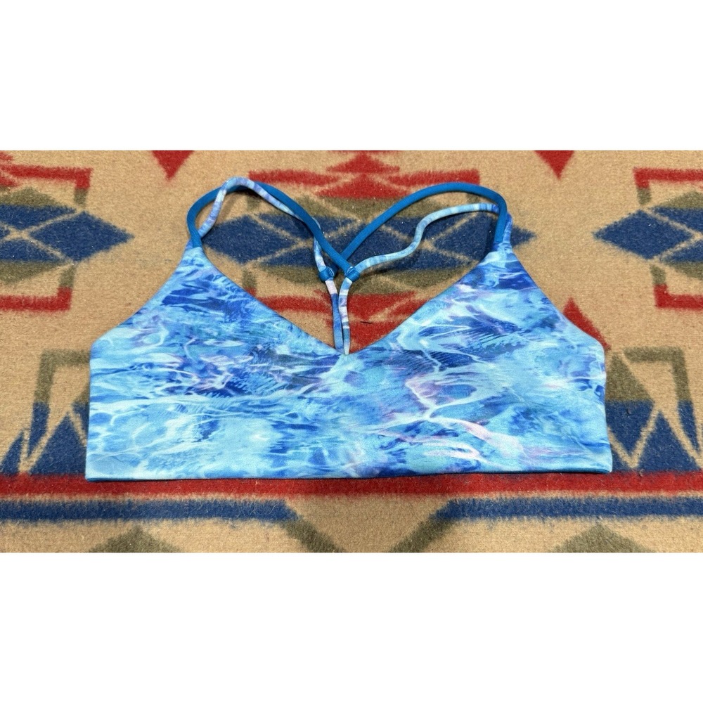 Ivivva By Lululemon Strappy Sports Bra Girls‎ 14 Blue Tie Dye